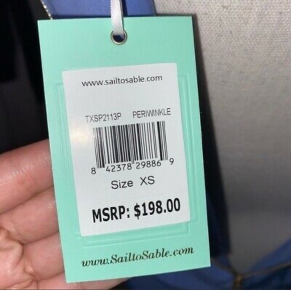 Beautiful periwinkle dress with tweed lining. - Picture 2 of 3